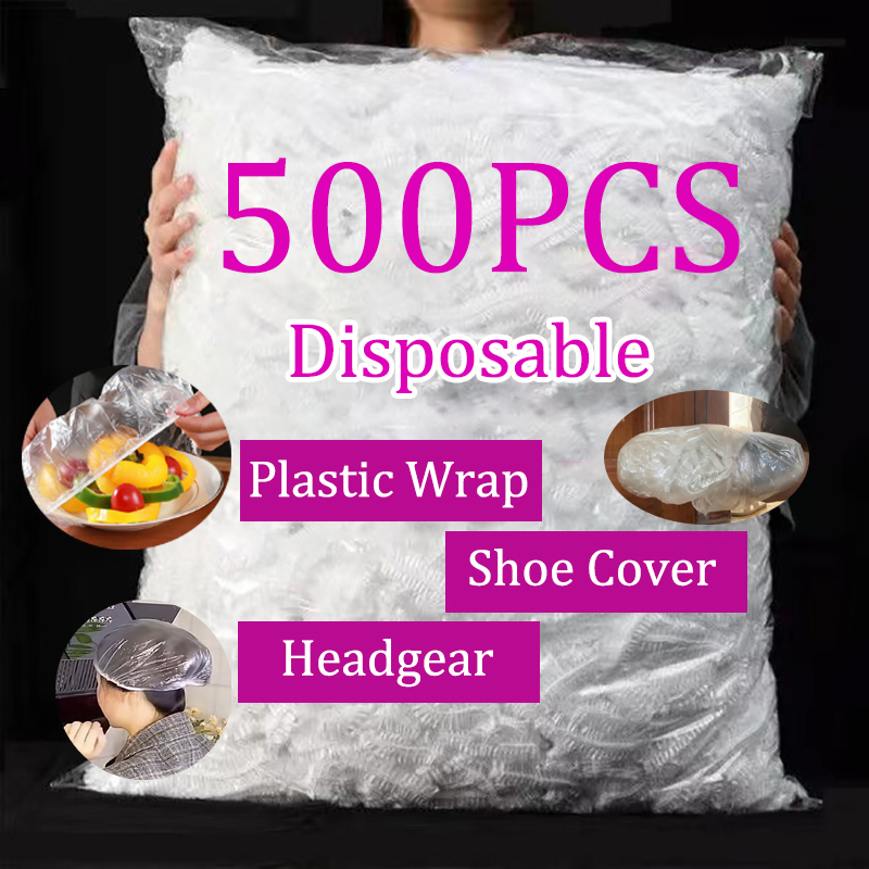 Shoe Bag Dust - Penutup Makanan Sekali Pakai Plastik Elastis