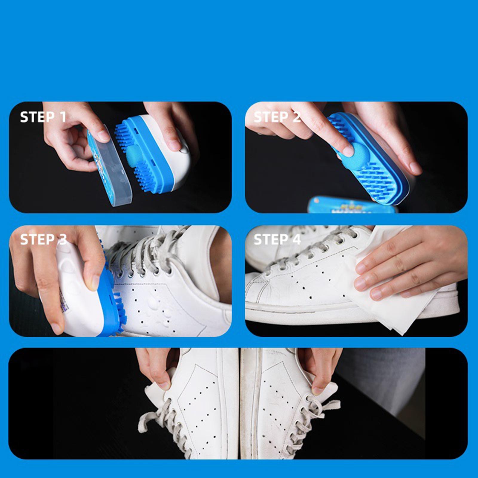 Sneaker Care Whitener - Pembersih Sepatu Putih Tanpa Air, Busa