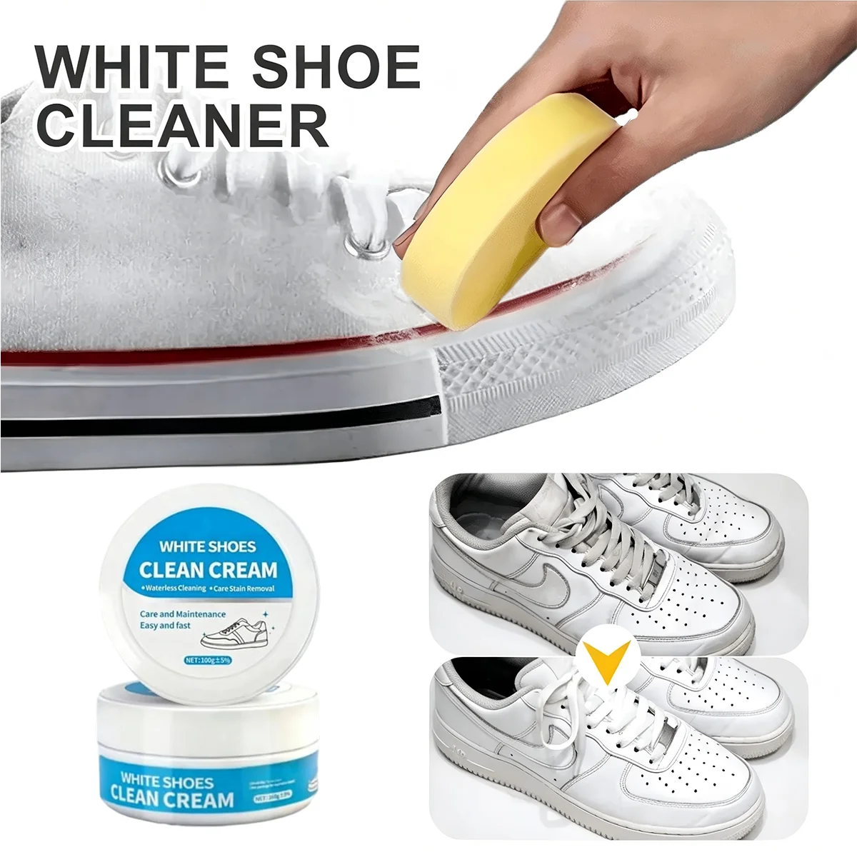 Pasta Pembersih Sepatu Putih,  - Sneaker Care Whitener ulasan dan harga