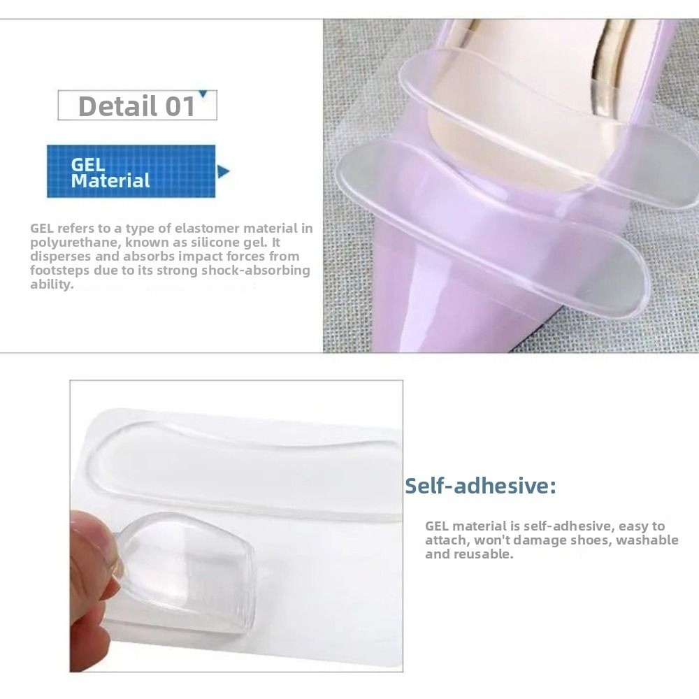 5 pasang bantalan tumit gel pe - Heel Liner Grip ulasan dan harga