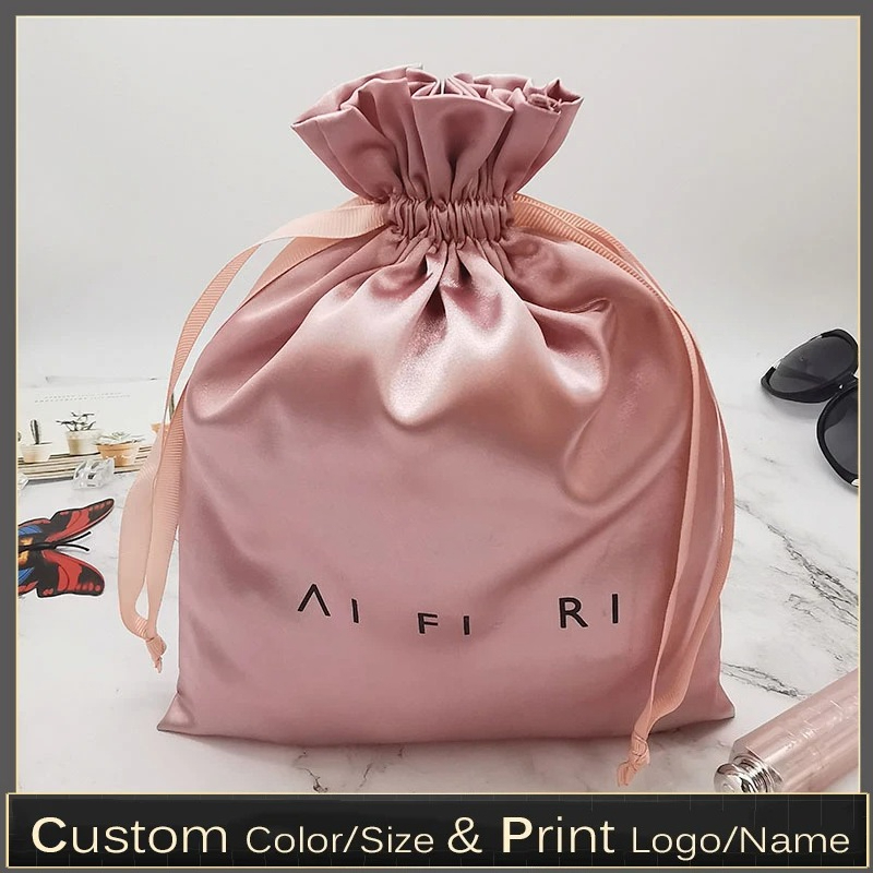 Tas Serut Satin Logo Kustom un - Shoe Bag Dust ulasan dan harga